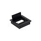 Пропуск кабельный металл 120х120мм брашированный черный AKS 123680