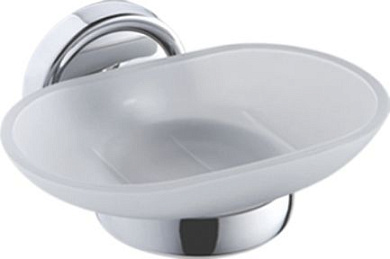 Мыльница, сталь + стекло, хром Ledeme L3502