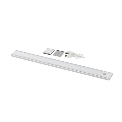 Светильник светодиодный Radiance, аккумуляторный, на движение, 1W, 300 мм, алюминий, AKS 115074