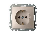 Розетка 1-ая (скрытая, с/з) шампань, Стиль, Bylectrica РС16-525шамп