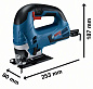 Лобзик электрический GST 90 BE Professional BOSCH (060158F001)