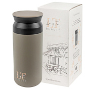 Термокружка 350 мл, нерж.сталь, горячее - до 6 часов, холодное - до 6 часов, цвет серый La and Te beaute LT-350GR