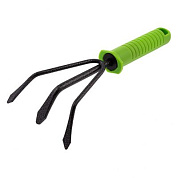 Рыхлитель 3-зубый, 100 х 225 мм, стальной, пластиковая рукоятка, Standard Palisad 62385