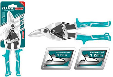 Ножницы по металлу 250 мм с правые резом TOTAL THT523106