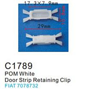 Клипса для крепления внутренней обшивки а/м Фиат пластиковая, 100 шт Forsage C1789(Fiat)