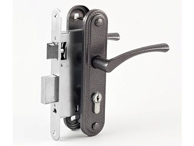 Замок врезной Омега ЗВ7, серебро ОМЕГА 00-00000592