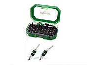 Набор бит SL, PH, PZ, Torx, TorxTR, HEX 1/4'' 35 пр. с гибким держателем Toptul GACW3501