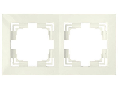 Рамка 2-местная бежевая, Уют, Bylectrica ЮЛИГ.735212.280-40бе