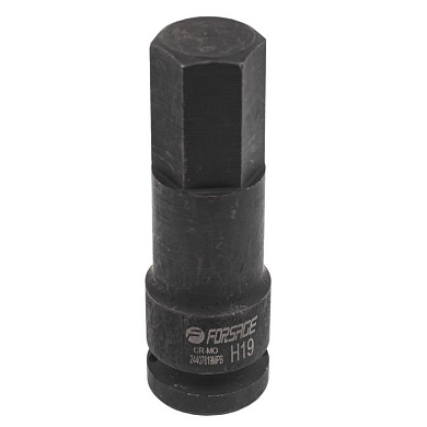 Головка-бита ударная HEX (6-гр) H19 1/2" Forsage F-24407819MPB
