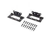 Петля накладная без врезки 2 шт АЛЛЮР 100х75 2BB BL БЛИСТЕР 2,5мм матовый черный УЗК 14529