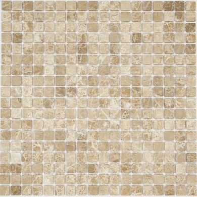 Мозаика Pietrine Emperador Light MAT, 15х15х4 мм, MOSAICSTORY 30032
