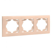 Валенсия Рамка 3-местная кремовая EKF EWM-G-303-20