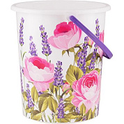 Ведро 11 л. без крышки «Цветы» Полимербыт 4314302