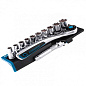 Набор головок с трещоткой 10-24 мм 12 пр. 1/2'' CrV Gross 14138