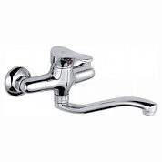 Смеситель для кухни, настенный, цинк, хром Ledeme L4614-B