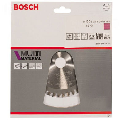 Пильный диск Multi Material 130х20/16 мм Z42 BOSCH 2608641195