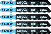 Полотна для электролобзика по металлу 50x75x1,0 мм 21TPI 5 шт. Yato YT-3412