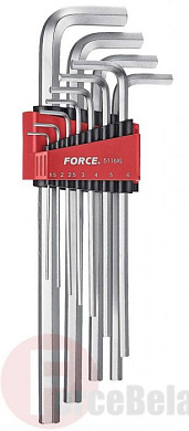 Набор 6-гр. ключей Force 5116XL экстрадлинных (1.5-12 мм) 11 пр.