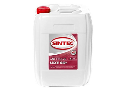 Антифриз Sintec-40 G12 plus Lux, красный, 10 кг SINTEC 756665