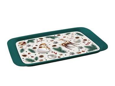 Поднос малый "Сказочный лес" 430×268 мм Полимербыт 4310191