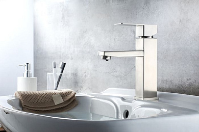 Смеситель для умывальника, раковины из нержавеющей стали SUS304, сатин L71033 Ledeme