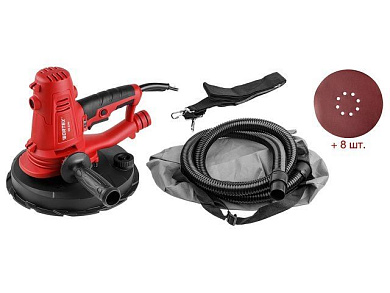 Шлифмашина для стен и потолков DG 2210 в кор., 1220 Вт, 1500-2300 об/мин, 225 мм, регул. об. WORTEX 0304214