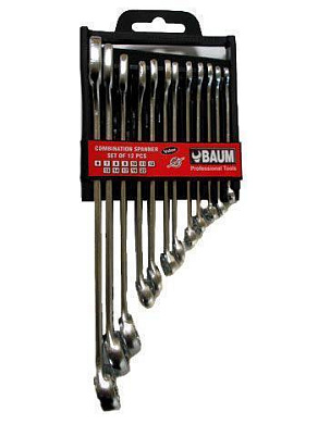 Набор комбинированных ключей 6-22 мм 12 пр. BAUM 33-12MP