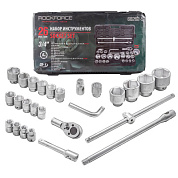 Набор головок 17-65 мм 26 пр, 3/4''&1'' 6-гр&12-гр. RockForce RF-68262-5