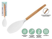 Ложка кулинарная, EcoVillage, белая,