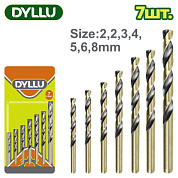 Набор сверл по металлу 2-8 мм 7 пр DTTD3K01