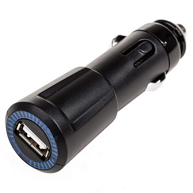 Зарядное устройство (адаптер) 12V USBх1 (2.1А) Черный в блистере SKYWAY S04601002