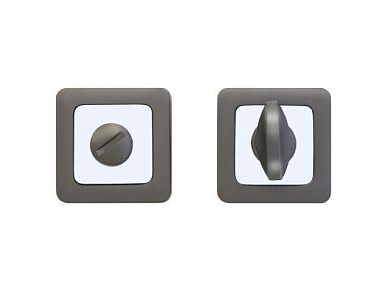 Завертка сантехническая к ручкам АЛЛЮР АРТ BK-S1 MBN/CP, 4142 графит/хром УЗК 11459