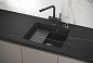Мойка кварц, прямоугольная, KS-5501U, 550*450мм, черный металлик, под столешницу, Granula 119241