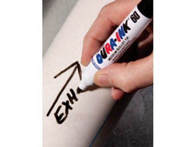 Маркер промышл. перманентный фетровый DURA-INK 60 черный, толщ. линии 3 мм MARKAL 96536