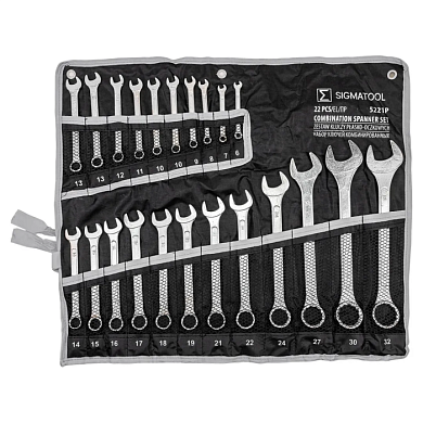 Набор ключей комбинированных 6-32 мм 22 пр SIGMATOOL Sigmatool-5221P