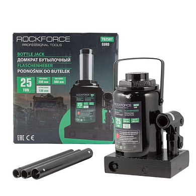 Домкрат бутылочный низкопрофильный 25 т RockForce RF-T92507(BR)(Euro)