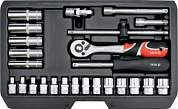Набор инструментов 1/4'' 25 пр. Yato YT-14461