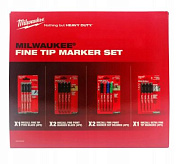 Набор маркеров Milwaukee Inkzall черный 24шт 4932492096