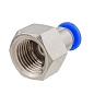 Фитинг для пластиковых трубок 4 мм-внутренняя резьба 1/4'' RockForce RF-SPCF04-02