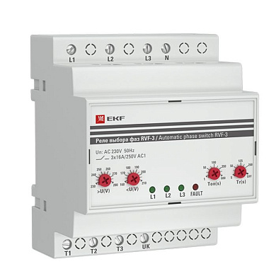 Реле выбора фаз RVF-3 EKF RVF-3