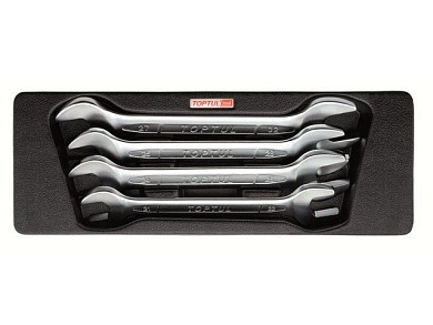 Набор-сет ключей рожк. 21-32мм 4шт. 136х364мм Toptul GAAT0406