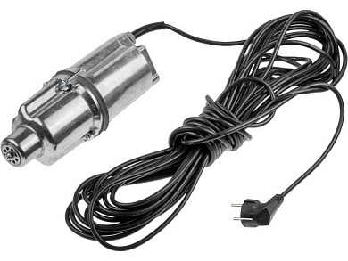 Насос вибрационный "Ручеек-1М", 10м, нижний забор, алюминиевая обмотка 0,67мм, провод ПВС 3х0,75 мм, 225 Вт, 1050 л/ч Ручеек 25С.05.1956