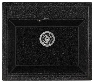 Мойка кухонная из мраморной крошки, черный, A12-22 Gerhans