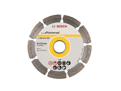 Круг алмазный универс. сегмент. 115x22,23 мм ECO UNIVERSAL BOSCH 2.608.615.040
