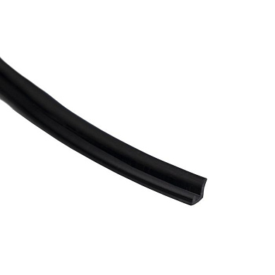 Уплотнитель силиконовый черный для рамочных фасадов 8,0х3,5 мм, AKS 127735