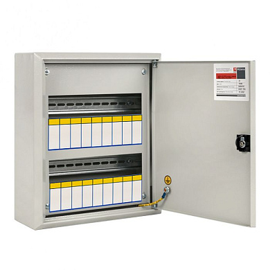 Щит распред, навесной ЩРН-18 пласт, замок (350х300х120) IP31 EKF PROxima mb21-18n