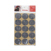 Подкладка самоприлипающая фетровая d30мм (1лист-15шт) серая FOLMAG 93852