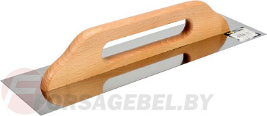 Гладилка нержавеющая 480х125 мм с деревянной ручкой Vorel 06660