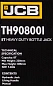 Домкрат бутылочный 8 т 220-488 мм JCB JCB-TH908001