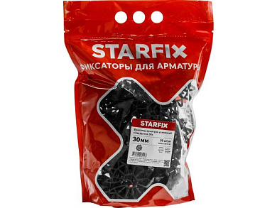 Фиксатор арматуры "Звездочка-30" 6-20 усиленный, 30 шт в дой-паке Starfix SMD4-73875-30